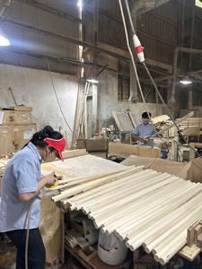 Tiges de chevillères rondes en bois massif durables – Matériaux de bricolage modernes autoportants pour la décoration intérieure et les projets d'art populaire - Product Image 2