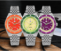 San Martin SN0116B 39.5mm été montre de plongée mode Fun Fruit série hommes montres de sport NH35 automatique mécanique 20 ATM Reloj