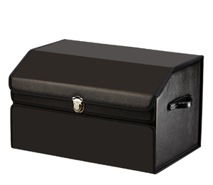 2022 Factory Supply Multi-functional Car Storage Organizer Large Capacity Folded Trunk Box Holder PU Leather Car Trunk Organizer