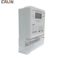 Compteur d'électricité prépayé triphasé CA368-ET01 avec clavier CT, grand écran LCD, communication sans fil RF/LoRa/PLC, système de distribution