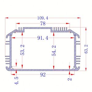 EBM Battery Boxes Case Custom CNC Machining Powder Coating Extruded Aluminum Profile IP54 Electronic Project Battery Box - Product Image 3