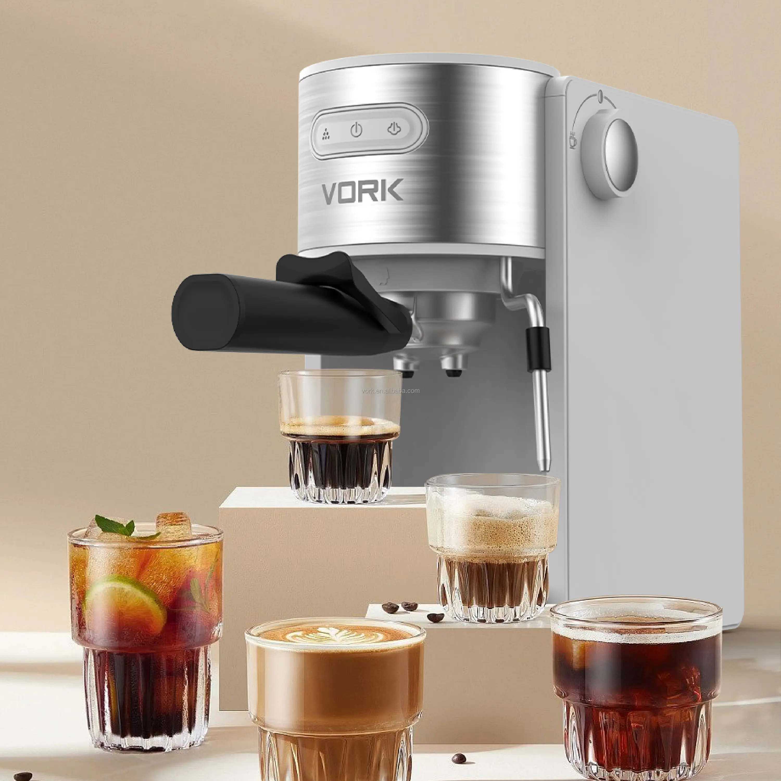 Ofis ev için en iyi İtalyan kahve makineleri küçük manuel otomatik espresso kahve makinesi
