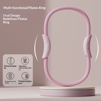 Anneau de Pilates Magic Circle en EVA pour exercices du plancher pelvien, entraîneur de résistance des muscles des jambes, cerceau de fitness d'assistance au yoga, Pilates