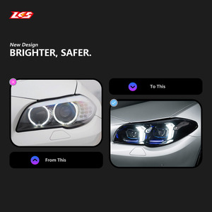 Fari Full LED per BMW Serie 5 F10 F11 F18 2011-2017, Aggiornamento Stile 2025, Luci di Segnalazione DRL, Luci Abbaglianti e Anabbaglianti, Temperatura Colore 6000K - Product Image 2