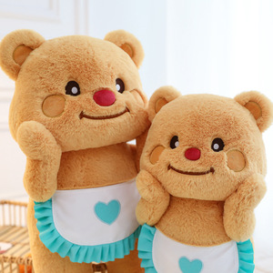 Peluche Ours Beurre Style Influenceur, Rembourrage Coton PP, Adorable Poupée, Cadeau Fête des Enfants, Coussin pour 0-24 Mois - Product Image 3