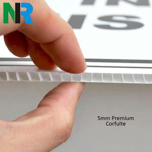 Tùy chỉnh in sóng bảng nhựa không thấm nước ngoài trời sân dấu hiệu trong hình dạng khác nhau PP vật liệu cắt dịch vụ chế biến - Product Image 1