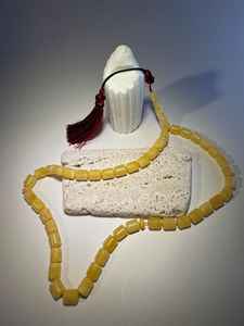 Perles de prière traditionnelles en corne de buffle, artisanat naturel, perles de prière uniques faites à la main pour la méditation religieuse et spirituelle - Product Image 2