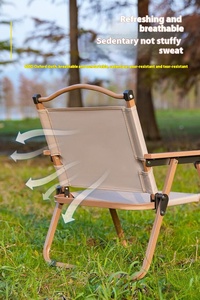 Chaise pliante d'extérieur confortable à livraison rapide pour la plage et le camping, style design moderne, mobilier pliable en fer et métal pour le voyage - Product Image 5