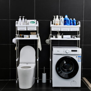 Support de <span class=keywords><strong>rangement</strong></span> pour <span class=keywords><strong>machine</strong></span> à <span class=keywords><strong>laver</strong></span> en acier inoxydable pour la maison, organisateur, étagères de salle de bain debout, support de <span class=keywords><strong>rangement</strong></span> pour toilettes - Product Image 1