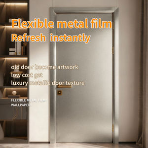 Película de Vinilo Autoadhesiva, Resistente, con Aspecto Metálico, Impermeable y Ecológica <span class=keywords><strong>para</strong></span> Decoración de Apartamentos y Pasillos, <span class=keywords><strong>Papel</strong></span> <span class=keywords><strong>Tapiz</strong></span> Fácil de Aplicar - Product Image 6