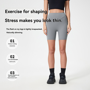 Nouveauté été Short de yoga pour femme anti-effet camel toe, effet ventre plat, rehausseur de fessiers, amincissant, pour <span class=keywords><strong>cyclisme</strong></span>, fitness et entraînement - Product Image 6