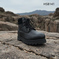 HY, Chaussures de sécurité S3 en cuir gaufré haut de gamme, très vendues, populaires en Jamaïque, avec semelle en caoutchouc Goodyear, bottes de travail HSB141