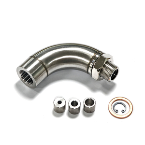 Conector de Extensión de Rosca J-Style M18x1.5, Soporte de Escape Ajustable, Conector de Rosca de Precisión CNC con 3 Inserciones para Flujo de Gas - Product Image 6