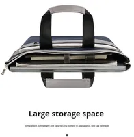 Bolsa para documentos A4, carpeta de archivos portátil de doble capa, impermeable, con cremallera Oxford, bolsa para conferencias, para documentos en papel, maletines para hombres