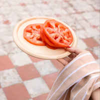 Service de vaisselle en céramique personnalisable avec bordure émaillée colorée, assiettes pour gâteaux, desserts, steaks, salades, vaisselle de restaurant