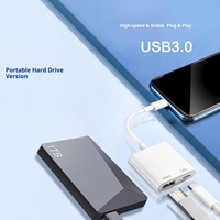 Adaptador OTG con Función C para Teléfonos Móviles Chenghongshun, Alimentado por CA, Conexión USB para Memoria Flash, Disco Duro Móvil, Micrófono, Multiusos