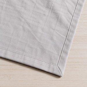 Custom Size Modern Linen Napkins Classic Style <b>Placemats</b> with Folded Edge & Embroidered Logo for Weddings Handmade Factory - Product Image 3
