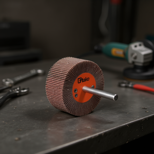 TTAKE Resin Bonded Abrasive Flap <b>Wheel</b> 25x5mm 60 Grit 6mm Shaft for Deburring and <b>Grinding</b> - Product Image 3