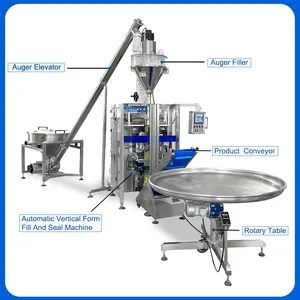 Máquina de enchimento de embalagem do pó do gelado vertical totalmente automático vffs 200g 500g 1kg 2kg máquina de embalagem do pó do leite