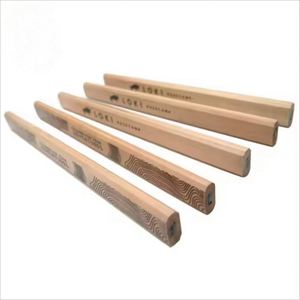Lápices Octogonales Planos Ecológicos con Logotipo Personalizado, Lápices Promocionales de Madera Natural para Construcción, Carpintería - Product Image 2