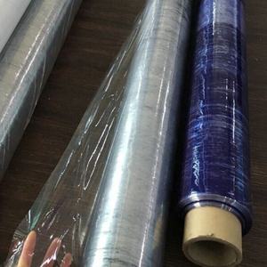 تصنيع نوعية جيدة لا لزجة لينة طبقة الكلوريد متعدد الفينيل الأزرق شفافة مطبوعة فيلم التعبئة للفراش - Product Image 2