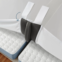 Kit de conversion de lit 3 en 1, de twin à king, de split king à king, remplisseur d'espace en mousse avec drap-housse et sangles, connecteur de matelas de lit