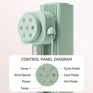 Secador de pelo Vertical ajustable de alta velocidad manos libres para el hogar, secador de pelo Vertical de iones negativos profesional sin hojas - Product Image 1