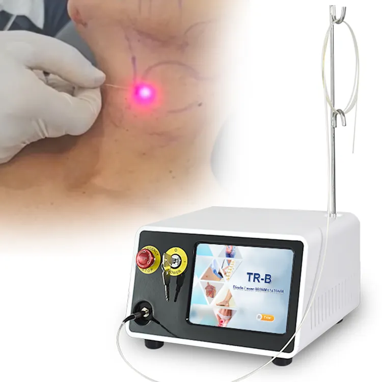 Lazer Liposuction makinesi 980nm 1470nm yağ kaldırma Lipomas lazer güzellik makinesi yüz kaldırma Liposuction cerrahi lipo lazer