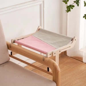 <span class=keywords><strong>Hamaca</strong></span> de Madera Sólida para Gatos, Cama Moderna para Gatos Montada en la Pared para Balcón o Ventana, Lavable, para Todo Tipo de Clima - Product Image 5