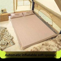 Matelas Gonflable Automatique Épais pour l'Extérieur et la Maison, en Polyester, Épaisseur 5 cm, Portable, pour Couple, Double Utilisation