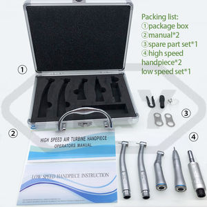 Kits de turbina de aire de alta y baja velocidad Dental, gran oferta, 2 uds., 5 piezas de mano LED + 1 juegos de herramientas de dentista de contraángulo de agua interior B2/M4 - Product Image 6