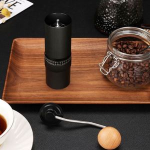 Stainless Steel 6 Starts Conical Burr Core External Regulation Hand Portable Bean <b>Mini</b> Manual Coffee <b>Grinder</b> - Product Image 6