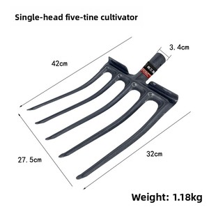 Fourchettes <span class=keywords><strong>à</strong></span> quatre <span class=keywords><strong>dents</strong></span> en acier au manganèse pour le retournement du sol agricole, du <span class=keywords><strong>fumier</strong></span> et du déchet, modèle Tangshan Hebei, en gros - Product Image 6