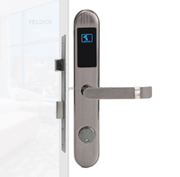 Sistema de bloqueo de tarjeta de llave de hotel inteligente RFID electrónico mortaja estándar de la UE para puerta de aluminio con software de gestión gratuito