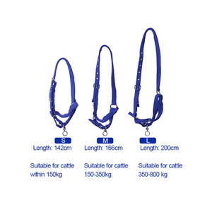 Capezza in tela resistente all'usura per bovini, lunghezza regolabile, vestibilità confortevole, per vitelli, bovini giovani e adulti, per l'allevamento - Product Image 2