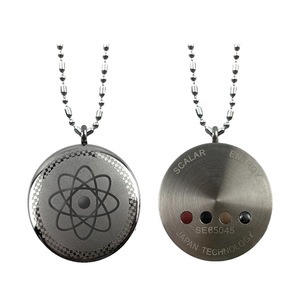 Kalung Kesehatan Teknologi Jepang Sains Kuantum Daya Ion Negatif Baja Tahan Karat Asli Liontin Energi Kuantum Skalar - Product Image 3