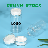 120ml vente en gros personnalisé Transparent vide complément alimentaire capsule conteneur en plastique bouteilles pour animaux de compagnie avec bouchon à vis