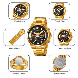 <span class=keywords><strong>Relojes</strong></span> <span class=keywords><strong>de</strong></span> Pulsera <span class=keywords><strong>de</strong></span> Lujo <span class=keywords><strong>de</strong></span> Primera <span class=keywords><strong>Marca</strong></span> para Hombre, <span class=keywords><strong>de</strong></span> Acero Inoxidable, <span class=keywords><strong>de</strong></span> Cuarzo, Deportivos, Retro, <span class=keywords><strong>de</strong></span> Negocios, con Encanto, SKMEI 9332, los Más Caros, Sencillos, <span class=keywords><strong>de</strong></span> Moda, ODM - Product Image 2