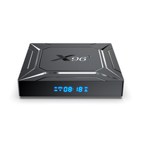 Factory X96 M200 S905X5M Tv Box X96 MAX + 4GB RAM 32GB ROM Android 14 4K WIFI6 Tv Box 4GB 64GB Venta caliente Smart Set Top Box STB X96