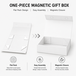 Custom Luxury Folding Magnetic Gift <b>Box</b> Paper <b>Foldable</b> Magnet Rigid Cardboard Packaging <b>Box</b> Clothing Shoe Paper <b>Box</b> White - Product Image 2