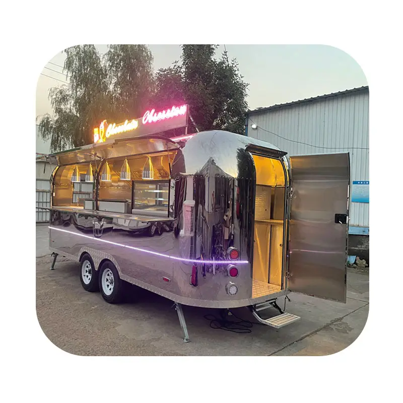 Mobile bar food truck Coffee hot dog mobile kitchen trailer