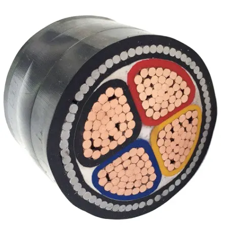Kabel Daya bawah tanah, 1 2 3 4 5 inti 16mm 25mm 35mm 95mm tembaga/aluminium Core PVC/XLPE kawat baja bawah tanah Swa