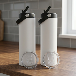 JuPeng ST-22 USA Stock 20oz Stainless Steel Vacuum Insulated Tumbler with Handle Minimalist Design Boiling Water Applicable - Product Image 2