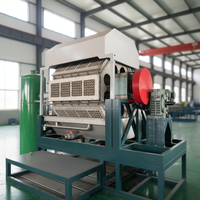 Hoogcapaciteits PLC-gestuurde tandwielkastmotor eierbak- en kartonnen pulp-vormmachine 4000 stuks/uur 380V 150kW