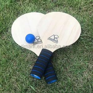 Outdoor Beach Wooden Garden Game Beach Paddle Ball Game Set para diversão ao ar livre