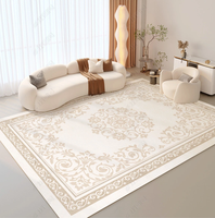 Tapis de luxe moelleux décoratif pour la maison, lavable, pour zone centrale moderne, pour chambre à coucher