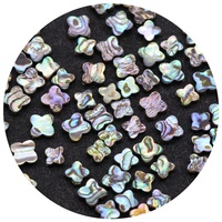 Perles en coquille d'ormeau à quatre feuilles, best-seller transfrontalier, pour la création de bracelets, colliers et boucles d'oreilles DIY