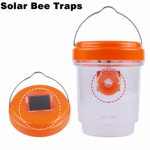 Trampa para Insectos Voladores con Luz LED UV Solar, Reutilizable, para Colgar al Aire Libre, Mata Moscas, Control de Plagas, Trampa de Plástico para Abejas y Avispas - Product Image 2