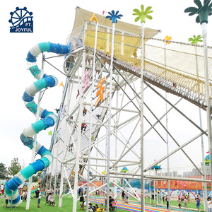 Trẻ em chơi Mặt đất công viên giải trí trượt Rides sân chơi ngoài trời Leo Net trên không trượt thiết bị - Product Image 5