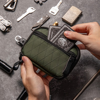 Dompet Saku EDC Kecil, Tempat Kartu, Tempat Koin, Organizer EDC untuk Peralatan Multifungsi